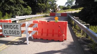 The closed (kind of) bridge