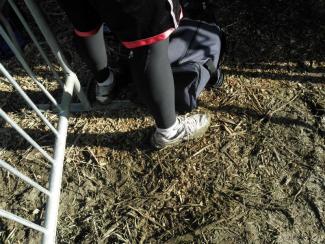 Some clean shoes before the start