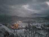 Sunset over the valley