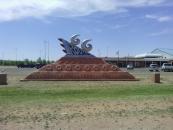 Route 66 monument in Tucumcari