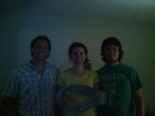 The three of us with the cement Mobius strip