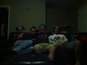 The three of us together after dinner