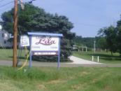 A sign for the campground I had originally planned to stay at. I very they don't have grew cookies in the lobby.