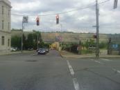 Looking across the bridge from Ohio to West Virginia