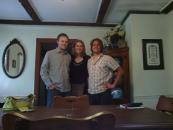 Me with mike and Annika before taking off