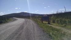 Entering Yukon. Still several km to customs.