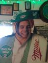 Mike's man cave decorated for St. Patrick's day