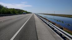 Riding along the canal on route 41