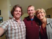 With Kyle and Kristen, my generous hosts.