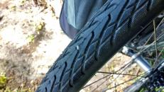 Glass in the rear tire. It couldn't even puncture the tube. Stupid glass.