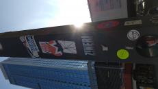 Monero sticker on a sign pole!