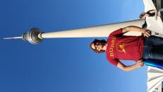 Me posing with the monument.