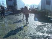 Freezing cold after the ice, and about two steps after I rolled my ankle