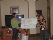 Sarah helping me model my new poster