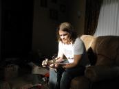 Me and my guitar man in the spotlight